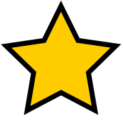 A star to catch reader attention.